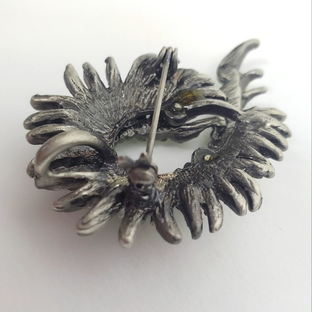Spiral Rhinestone Brooch - Picture 3 of 8